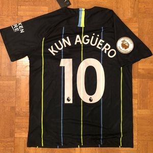 Kun Aguero Manchester City Soccer Jersey